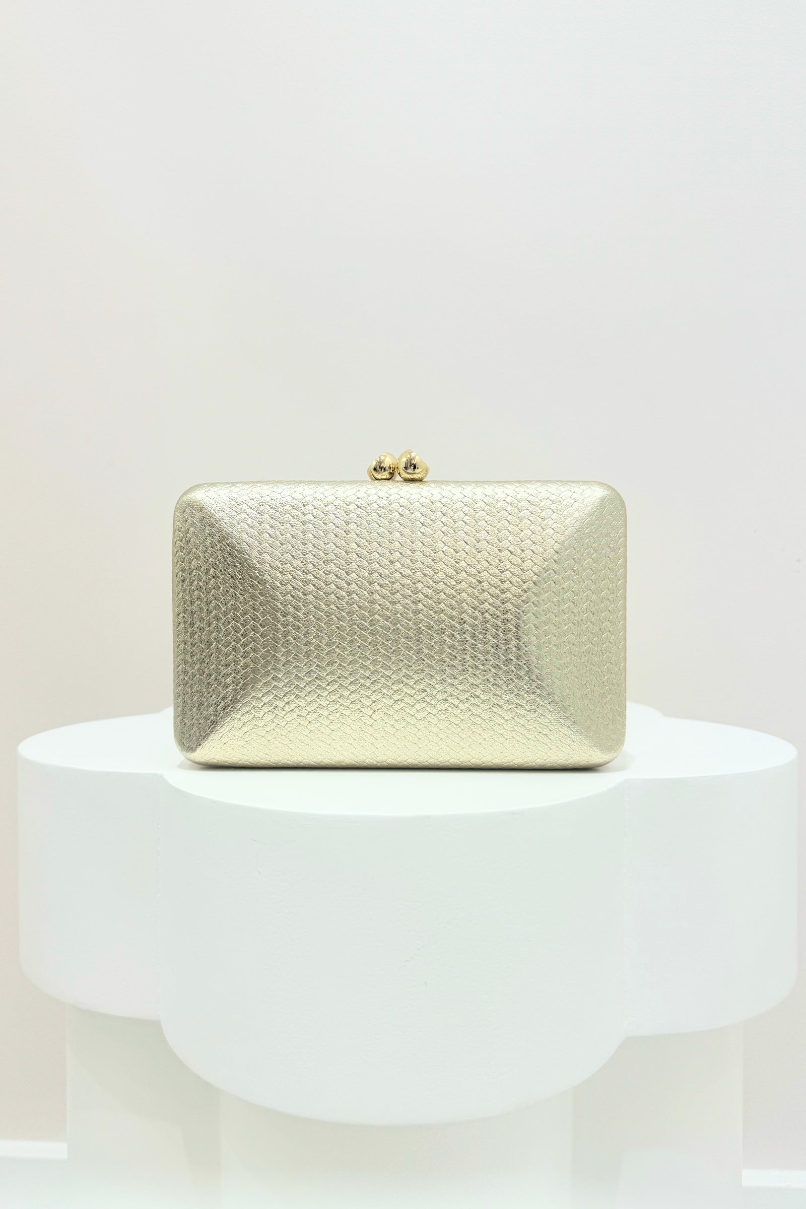 Olga Berg Chica Textured Clutch | Gold
