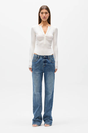 Bayse Brand Lara Bodysuit | White