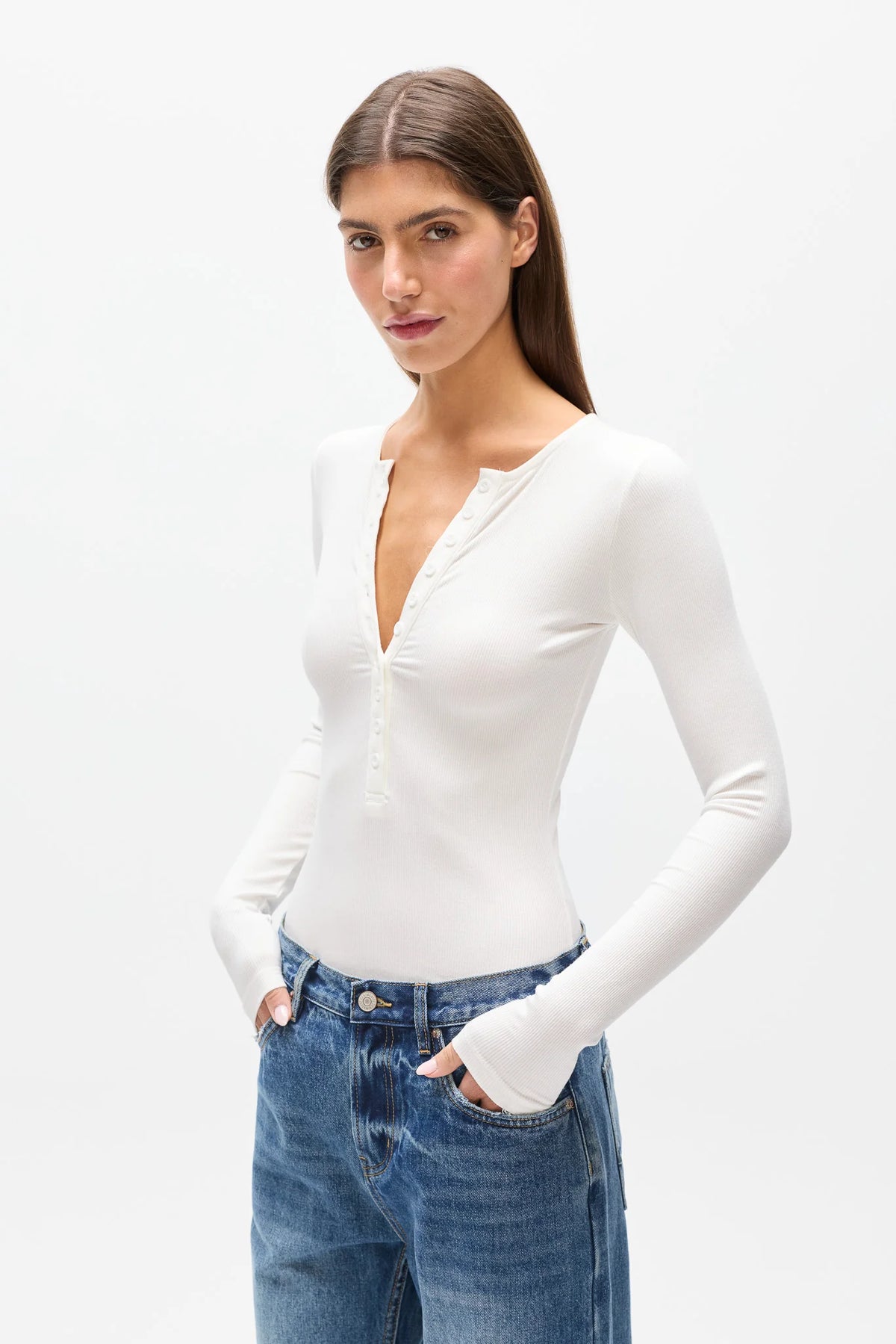 Bayse Brand Lara Bodysuit | White