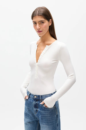Bayse Brand Lara Bodysuit | White
