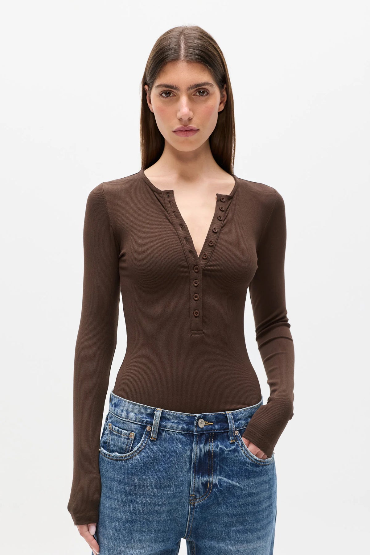Bayse Brand Lara Bodysuit | Espresso