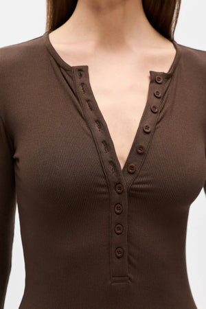 Bayse Brand Lara Bodysuit | Espresso