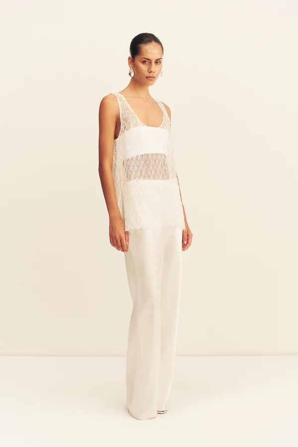 Shona Joy Talita Scoop Neck Top | Ivory
