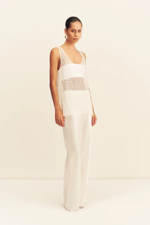 Shona Joy Talita Scoop Neck Top | Ivory