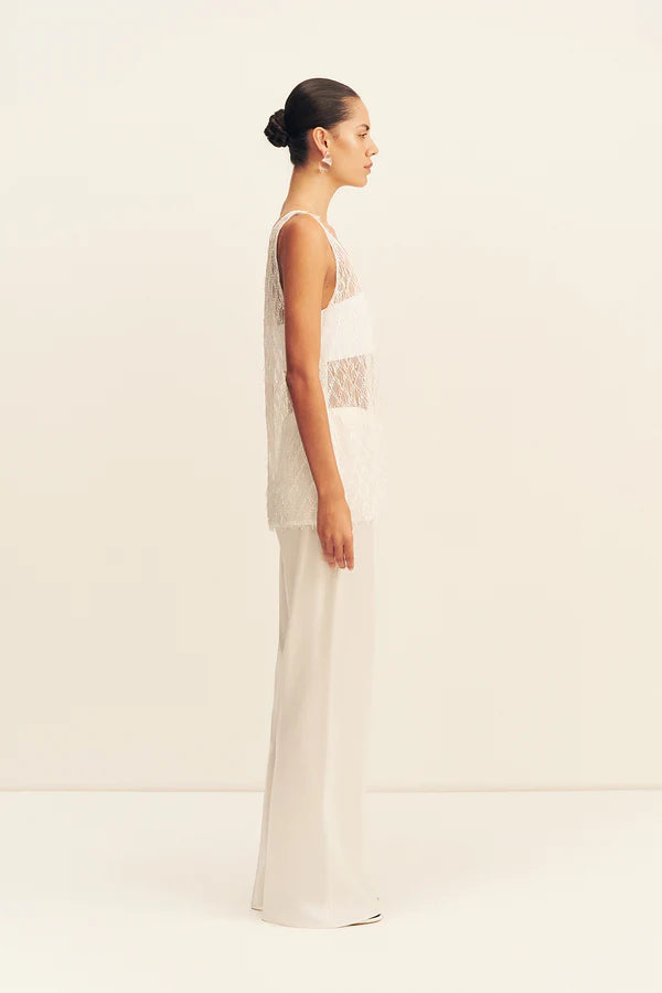 Shona Joy Talita Scoop Neck Top | Ivory