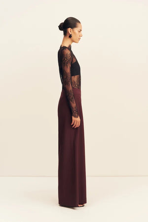 Shona Joy Asher Wide Leg Pant | Berry