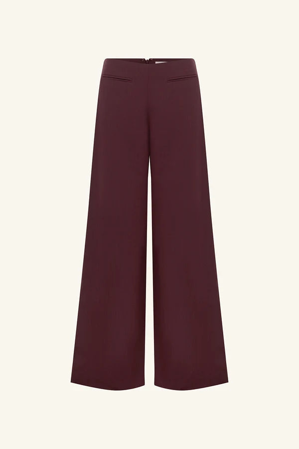 Shona Joy Asher Wide Leg Pant | Berry