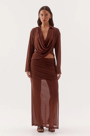Sovere Studio Selene Shirt | Mocha || PRE_ORDER ETA 28/08/2026