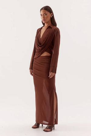 Sovere Studio Selene Shirt | Mocha || PRE_ORDER ETA 28/08/2026