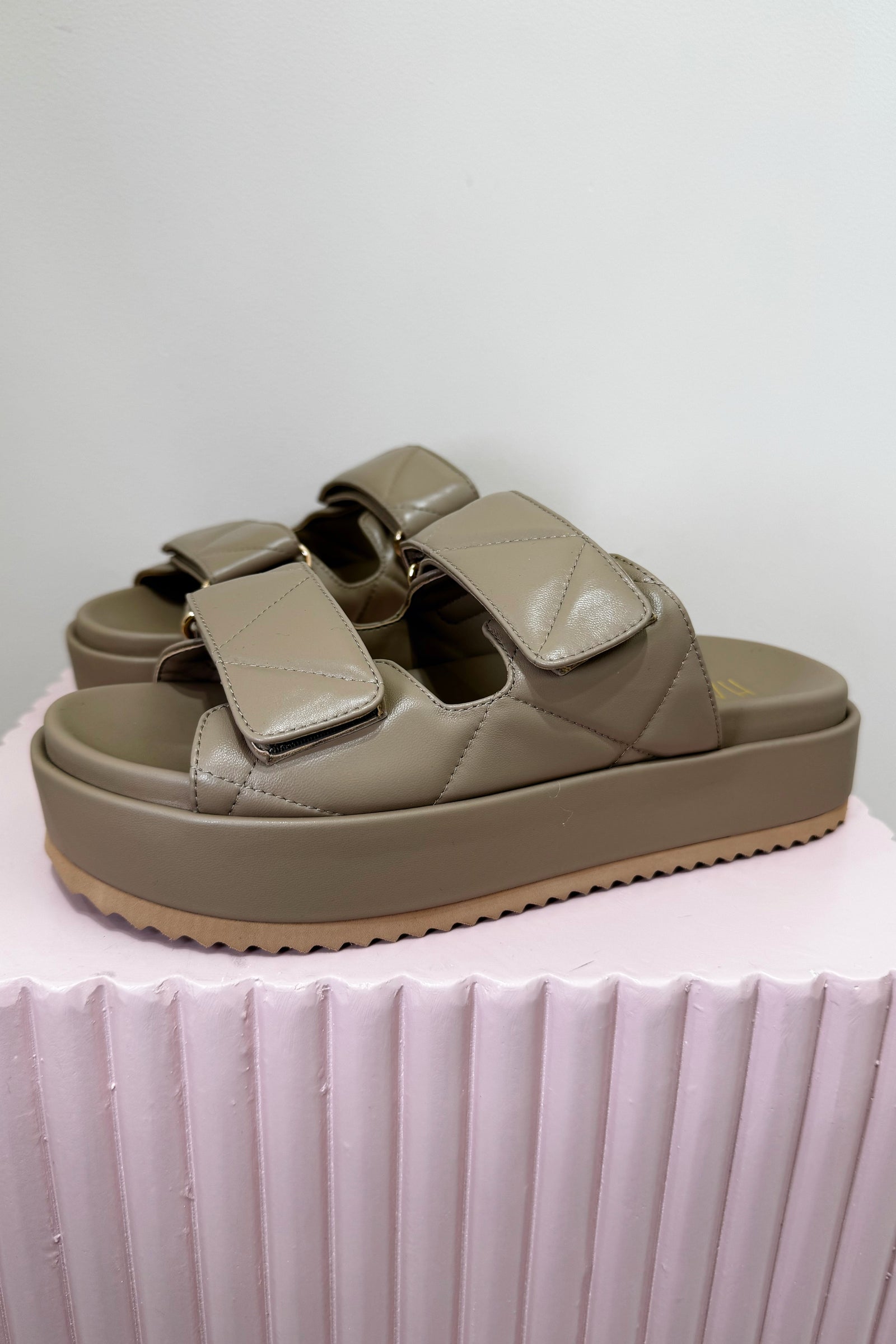 Hael & Jax Humble Platform Slide | Taupe