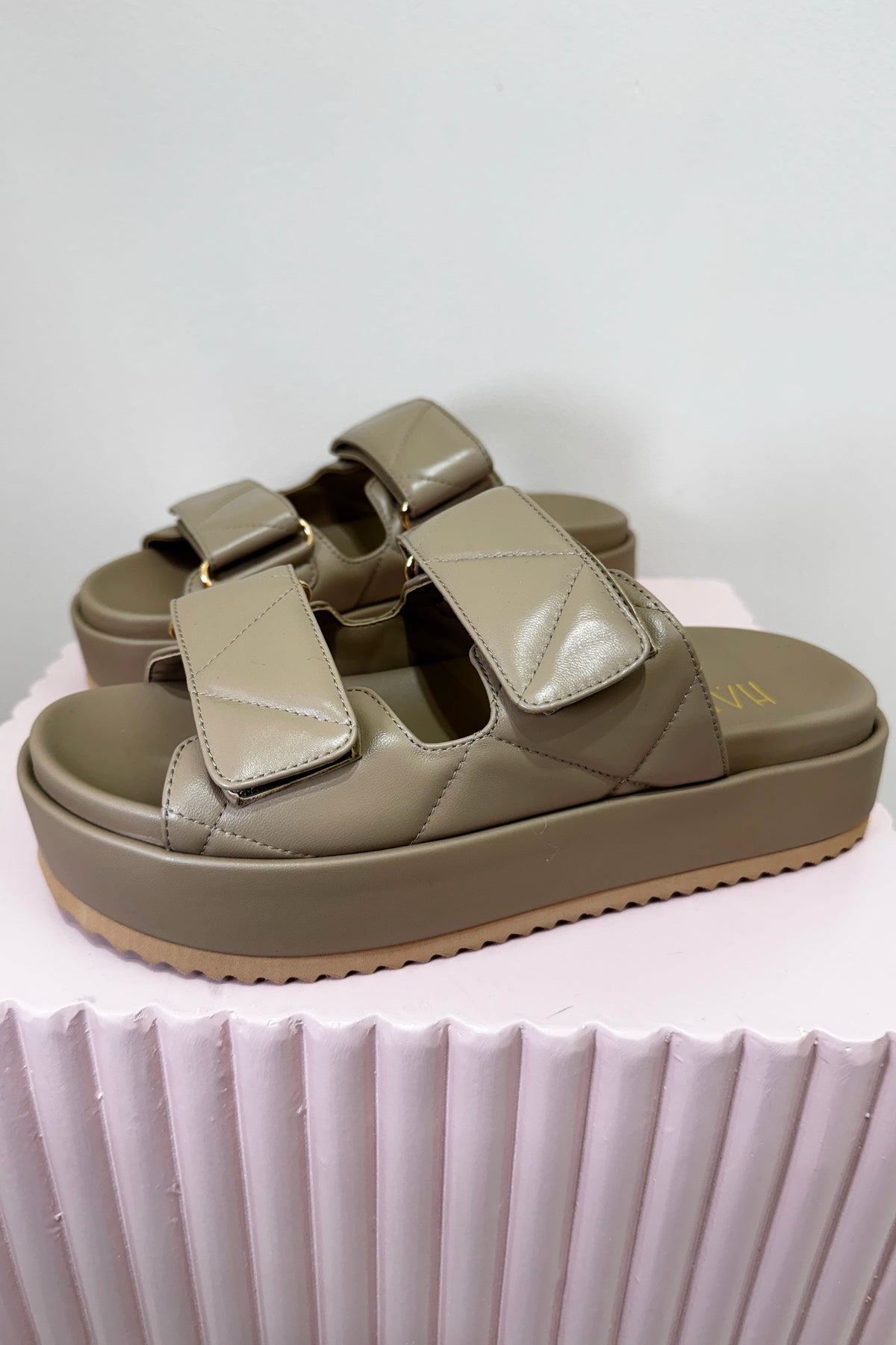 Hael & Jax Humble Platform Slide | Taupe