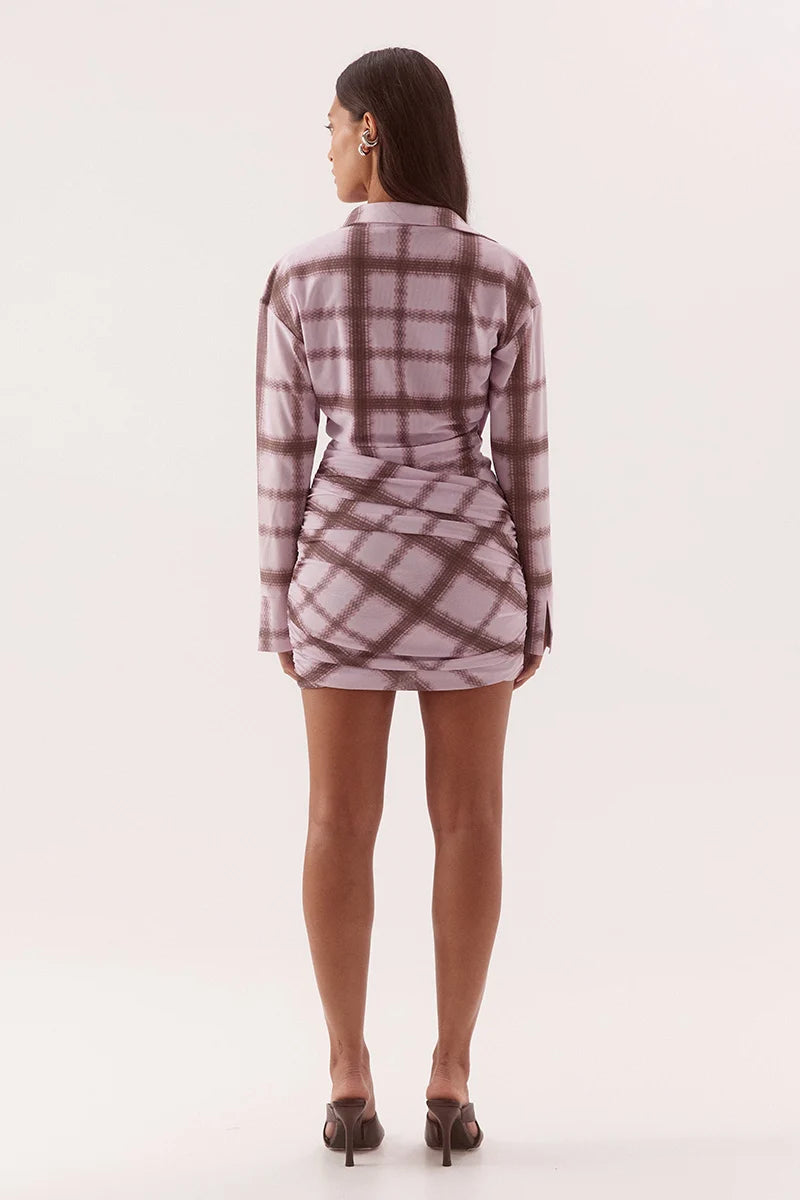 Sovere Studio Ashti Shirt Dress | Plaid || PRE_ORDER ETA 28/08/2026