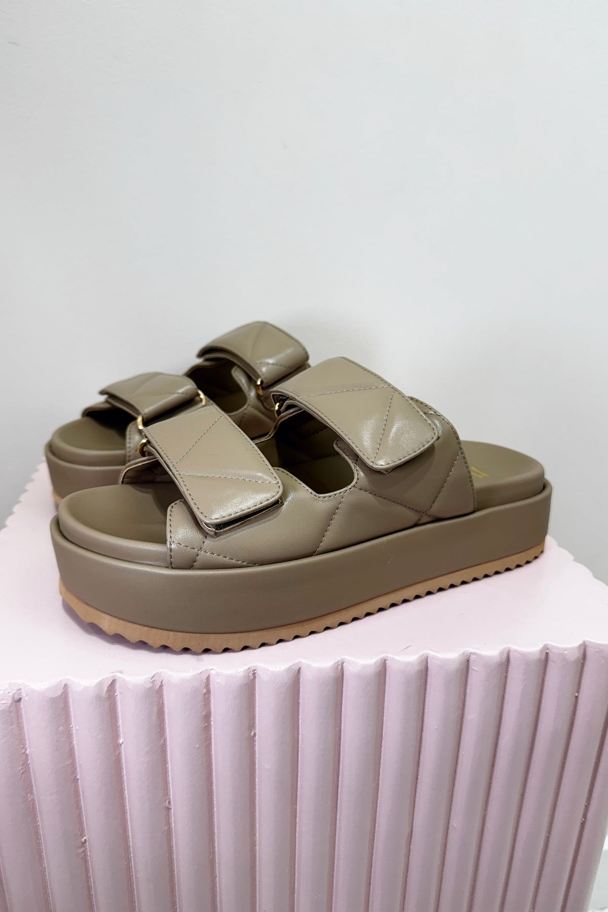 Hael & Jax Humble Platform Slide | Taupe