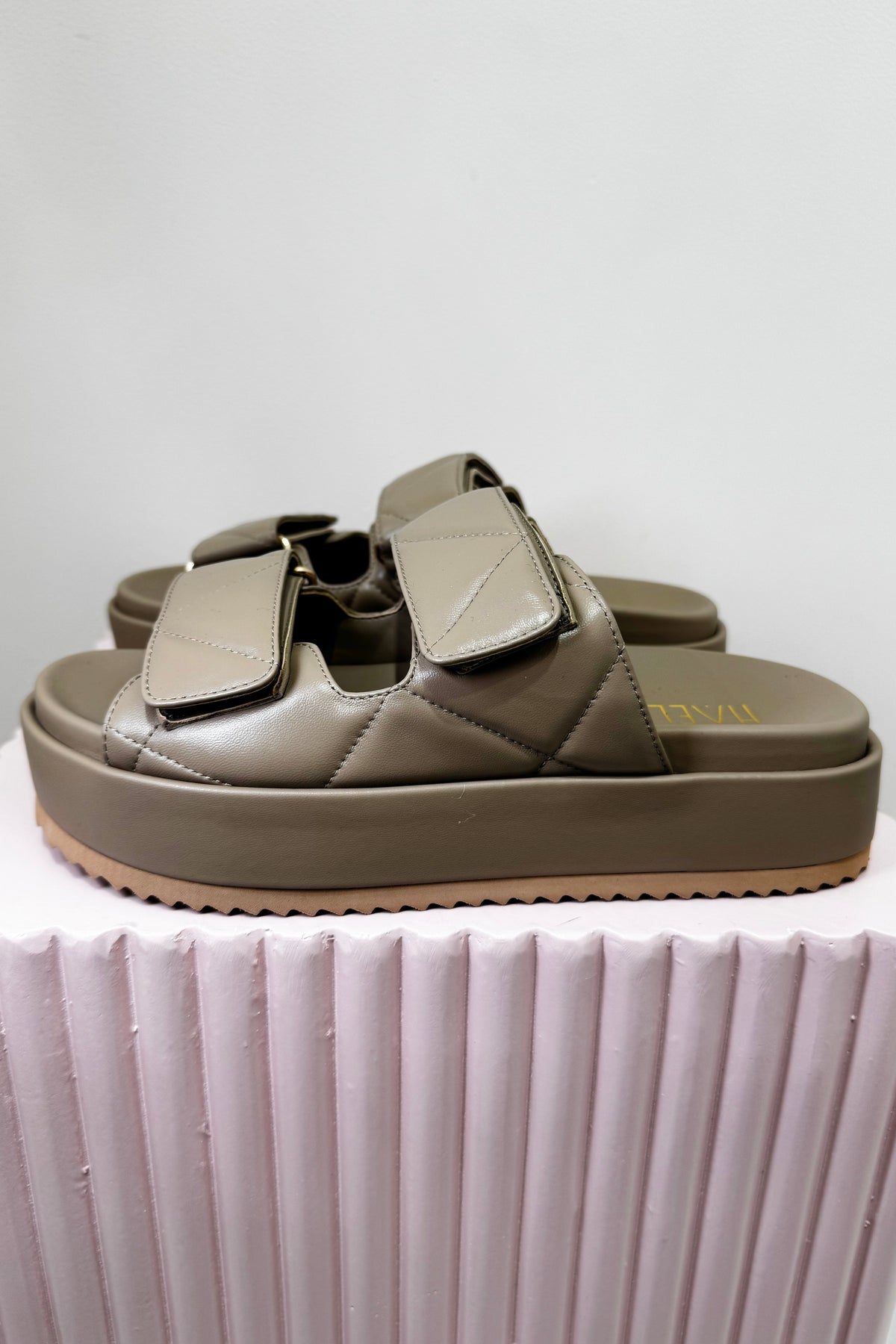 Hael & Jax Humble Platform Slide | Taupe