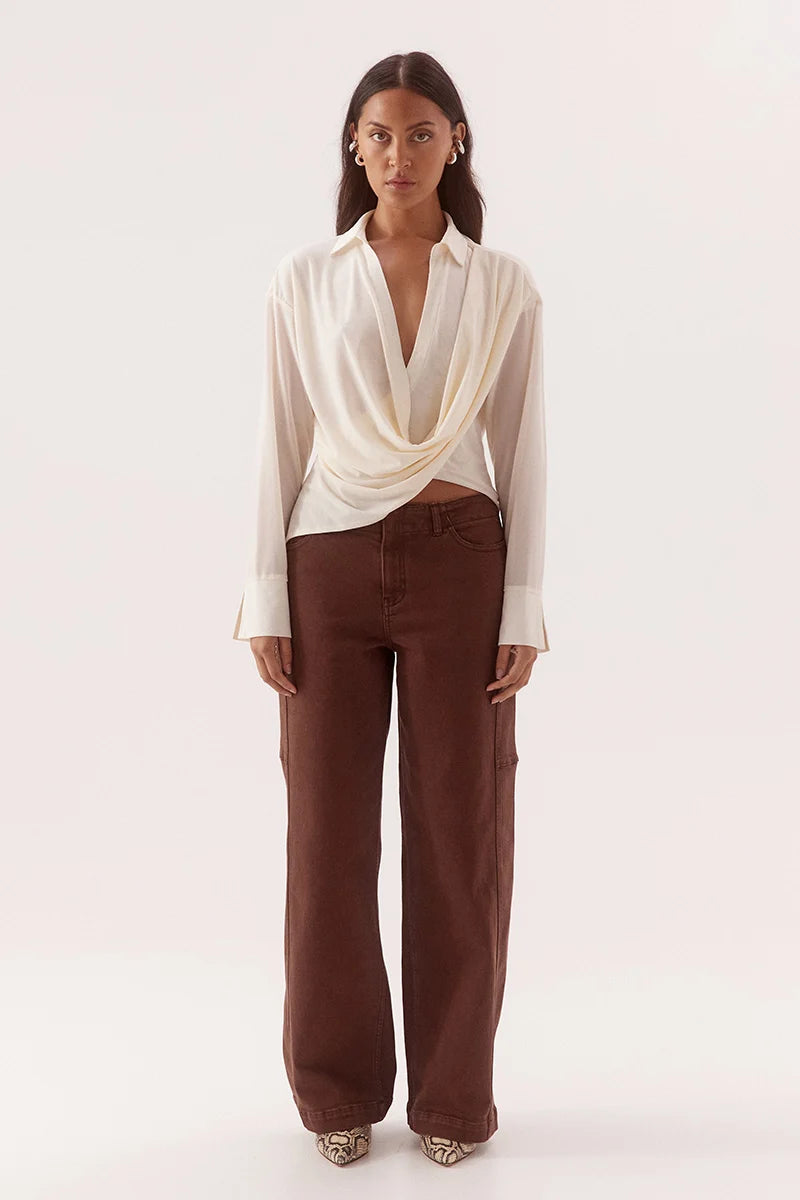 Sovere Studio Selene Shirt | Chalk || PRE_ORDER ETA 28/08/2026