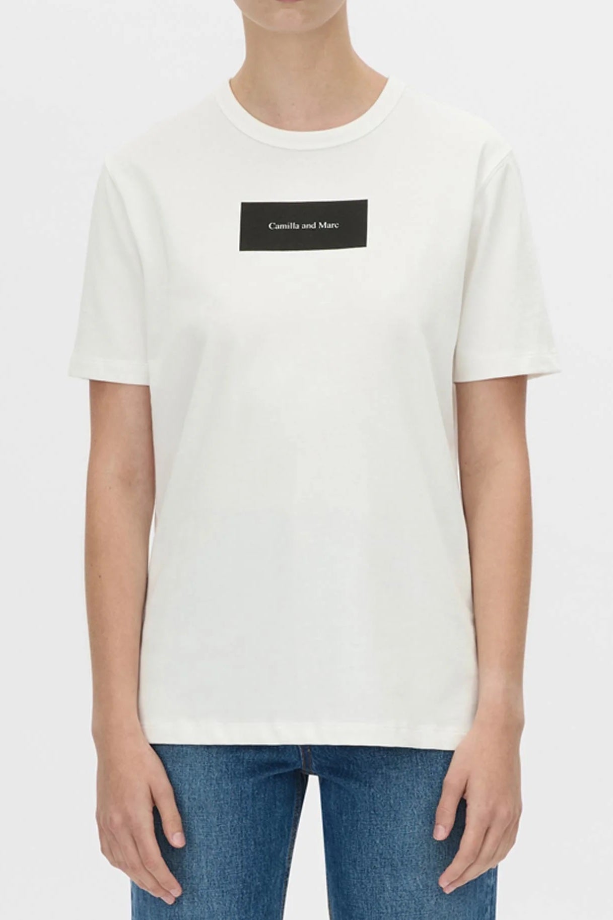 C&M Camilla & Marc Wilde Print Tee | White