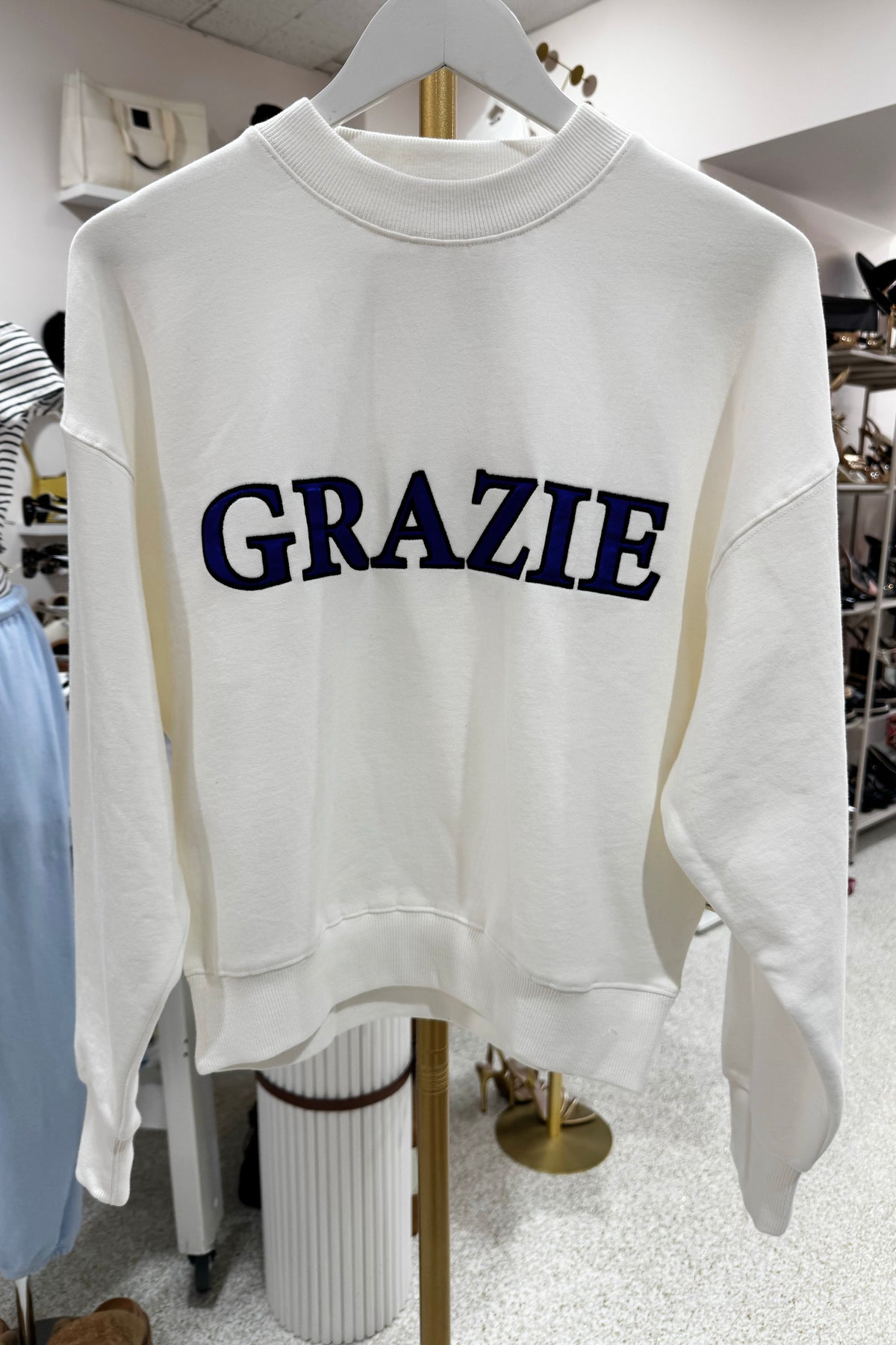 Araminta James Grazie Sweatshirt | Warm White