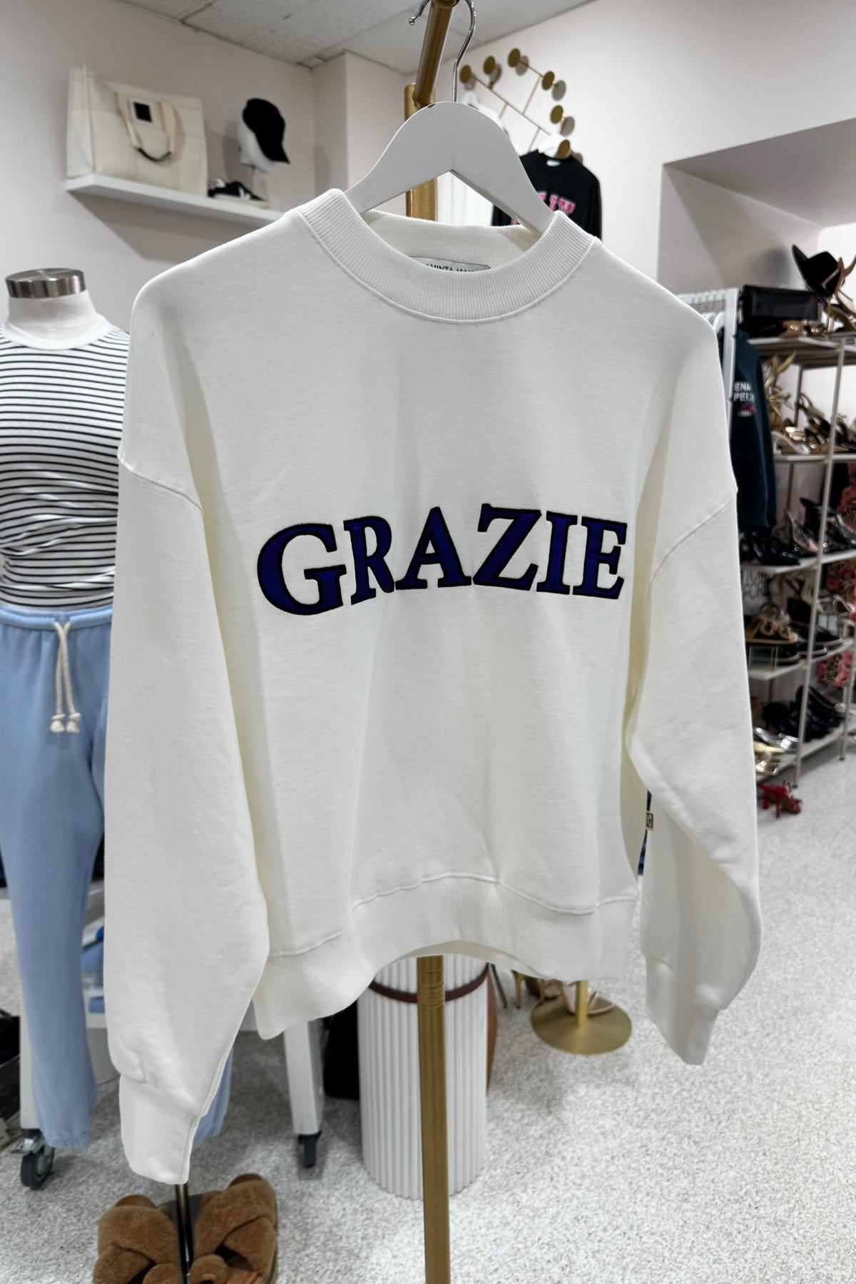 Araminta James Grazie Sweatshirt | Warm White