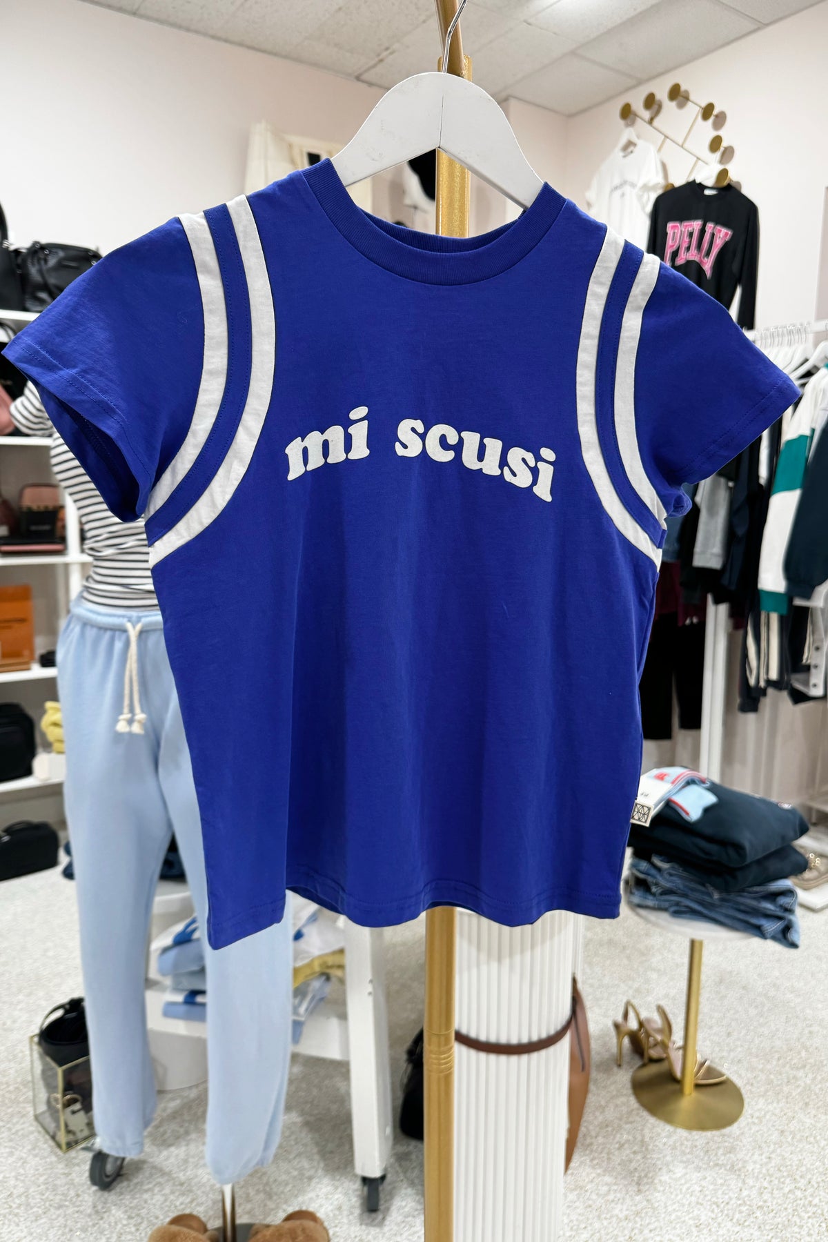 Araminta James Mi Scui Baby Tee | Ultramarines