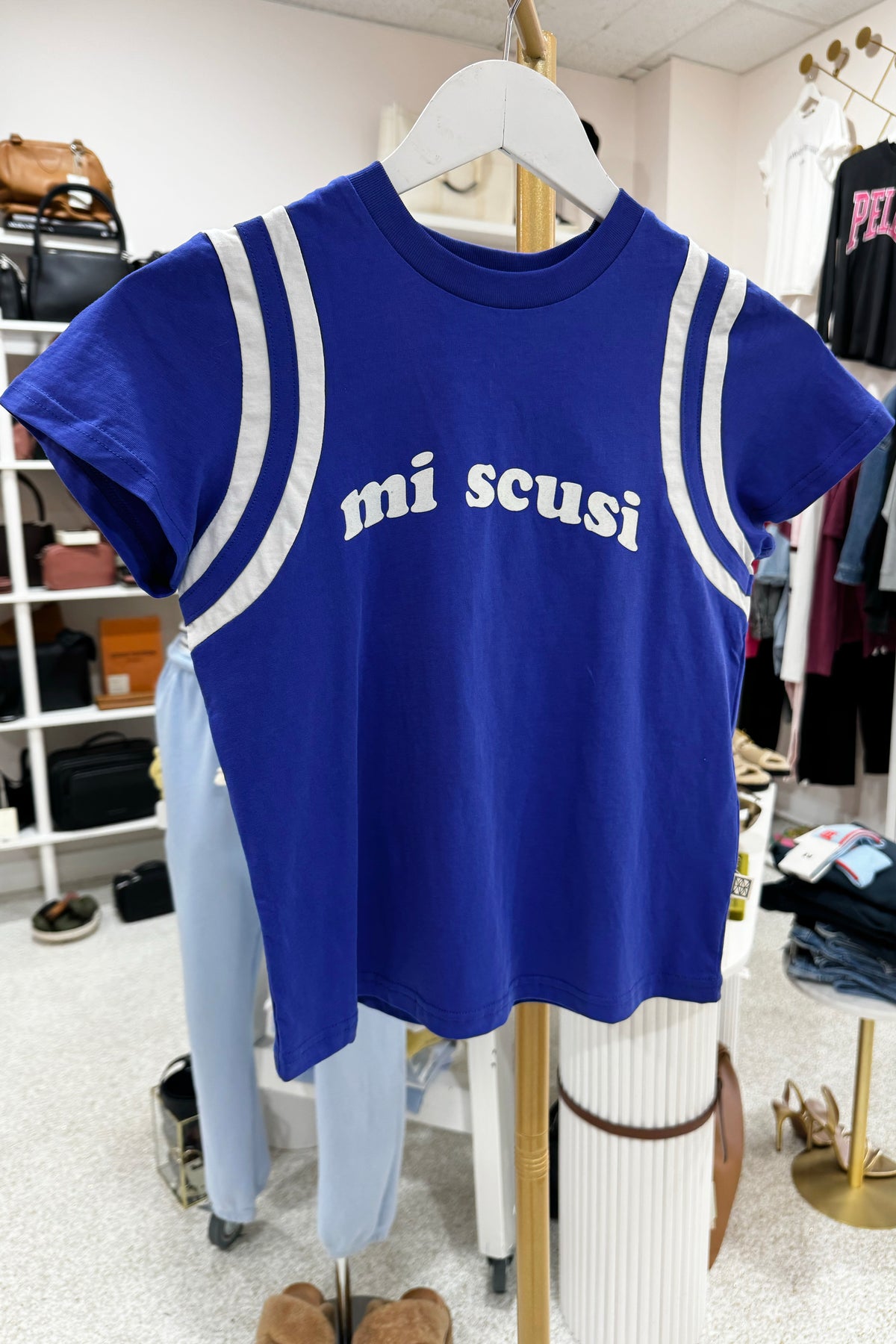 Araminta James Mi Scui Baby Tee | Ultramarines