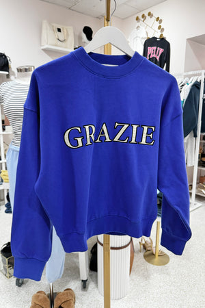 Araminta James Grazie Sweatshirt | Ultramarine