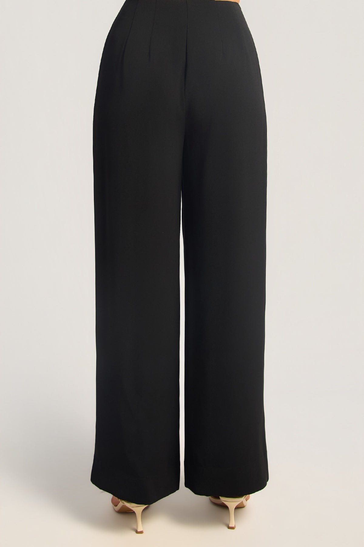 Chosen By Fifi & Annie The Double Pleat Detail Straight Leg Pant | Black || PRE ORDER ETA 03/09/2026