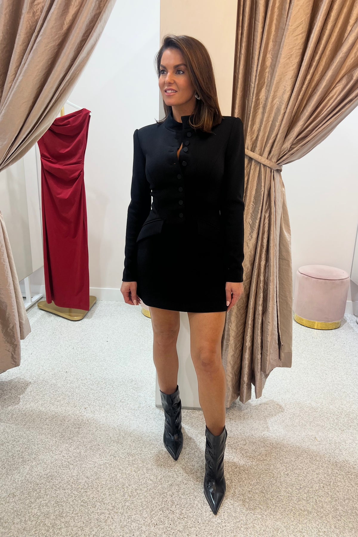 Mossman Network Mini Dress | Black