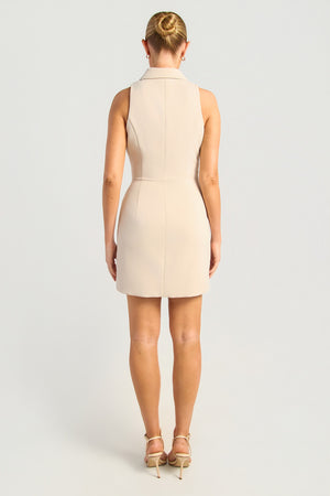 Chosen By Fifi & Annie The Chloe Wrap Dress | Bone  || PRE ORDER ETA 03/09/2026