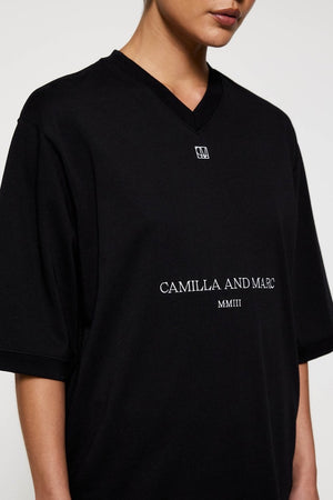 C&M Camilla & Marc Larissa Logo Tee | Black