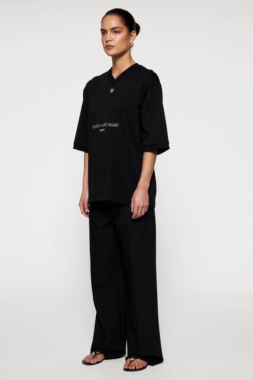 C&M Camilla & Marc Larissa Logo Tee | Black