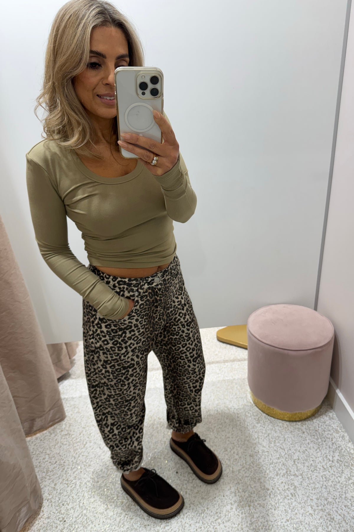 Chosen By Fifi & Annie The Basic Barrel Jean | Leopard