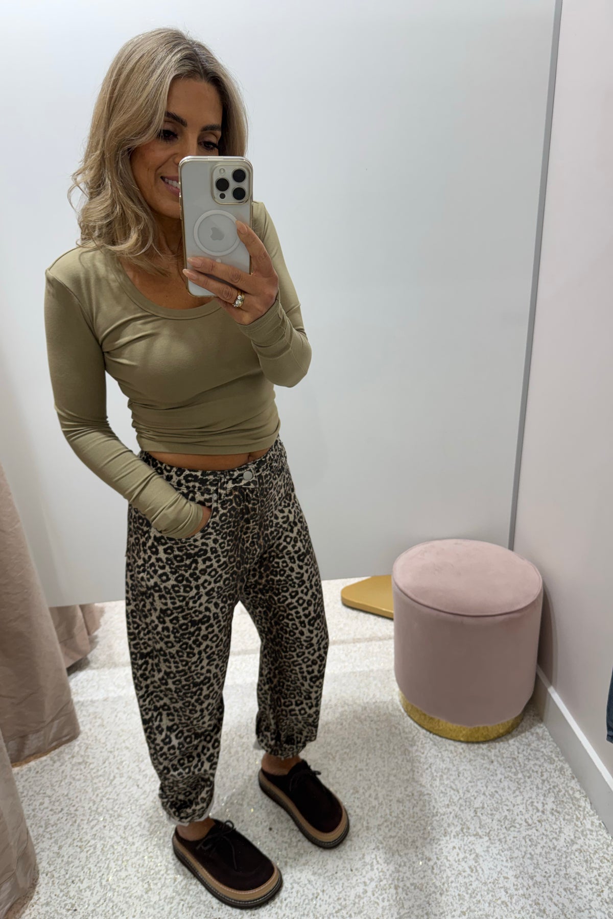 Chosen By Fifi & Annie The Basic Barrel Jean | Leopard