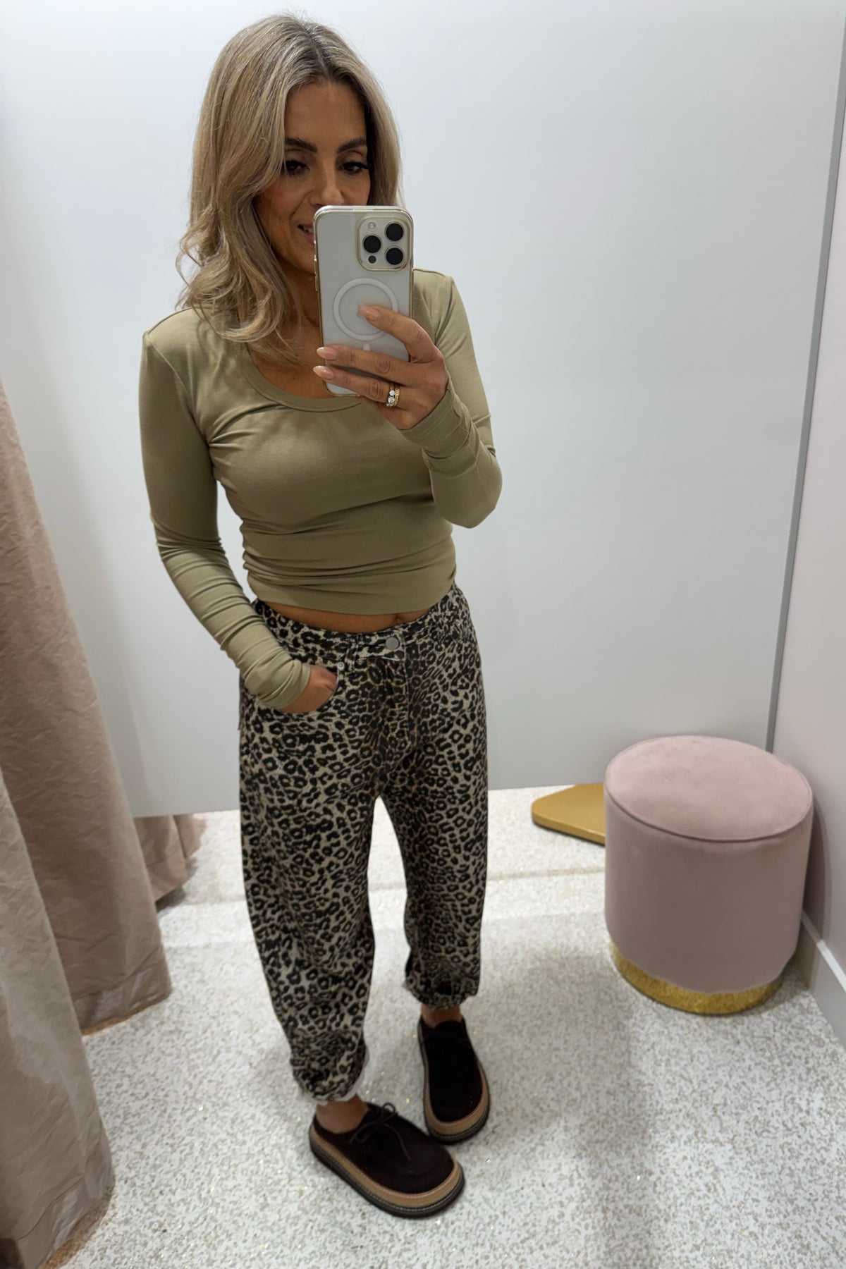 Chosen By Fifi & Annie The Basic Barrel Jean | Leopard