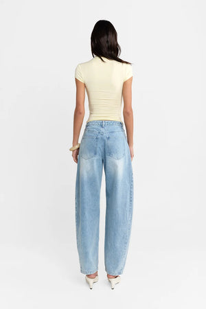 Madison The Label Adalia Short Sleeve Top | Butter || PRE-ORDER ETA 11/09/1979