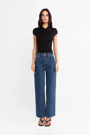 Madison The Label Adalia Short Sleeve Top | Black || PRE-ORDER ETA 11/09/1979