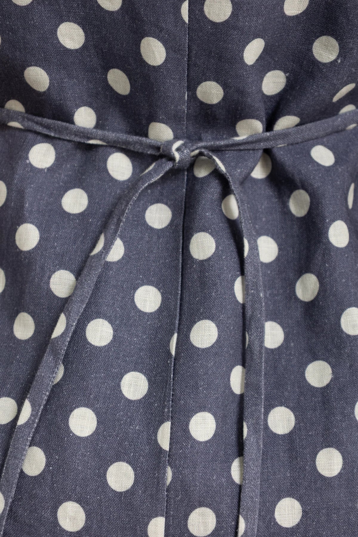 ORTC The Koda Linen Mini Dress | Harbour Blue Polka