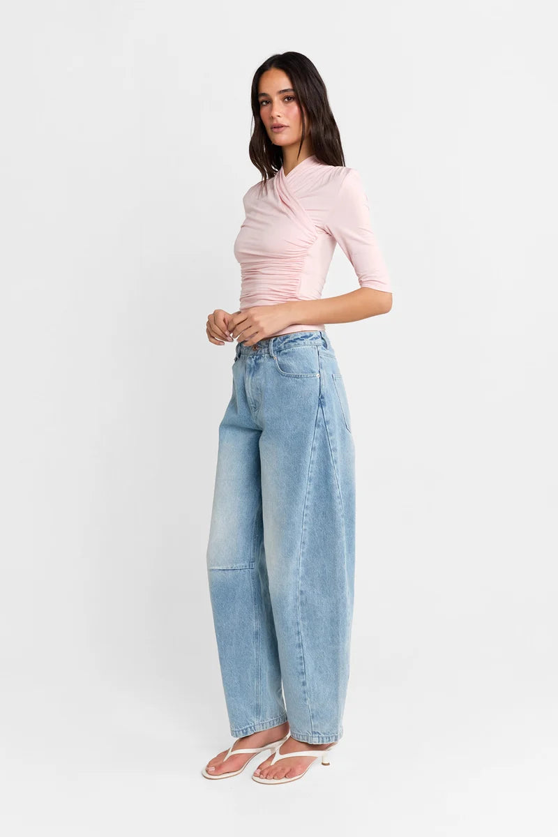 Madison The Label Adalia 3/4 Sleeve Top | Pink || PRE-ORDER ETA 11/09/1979