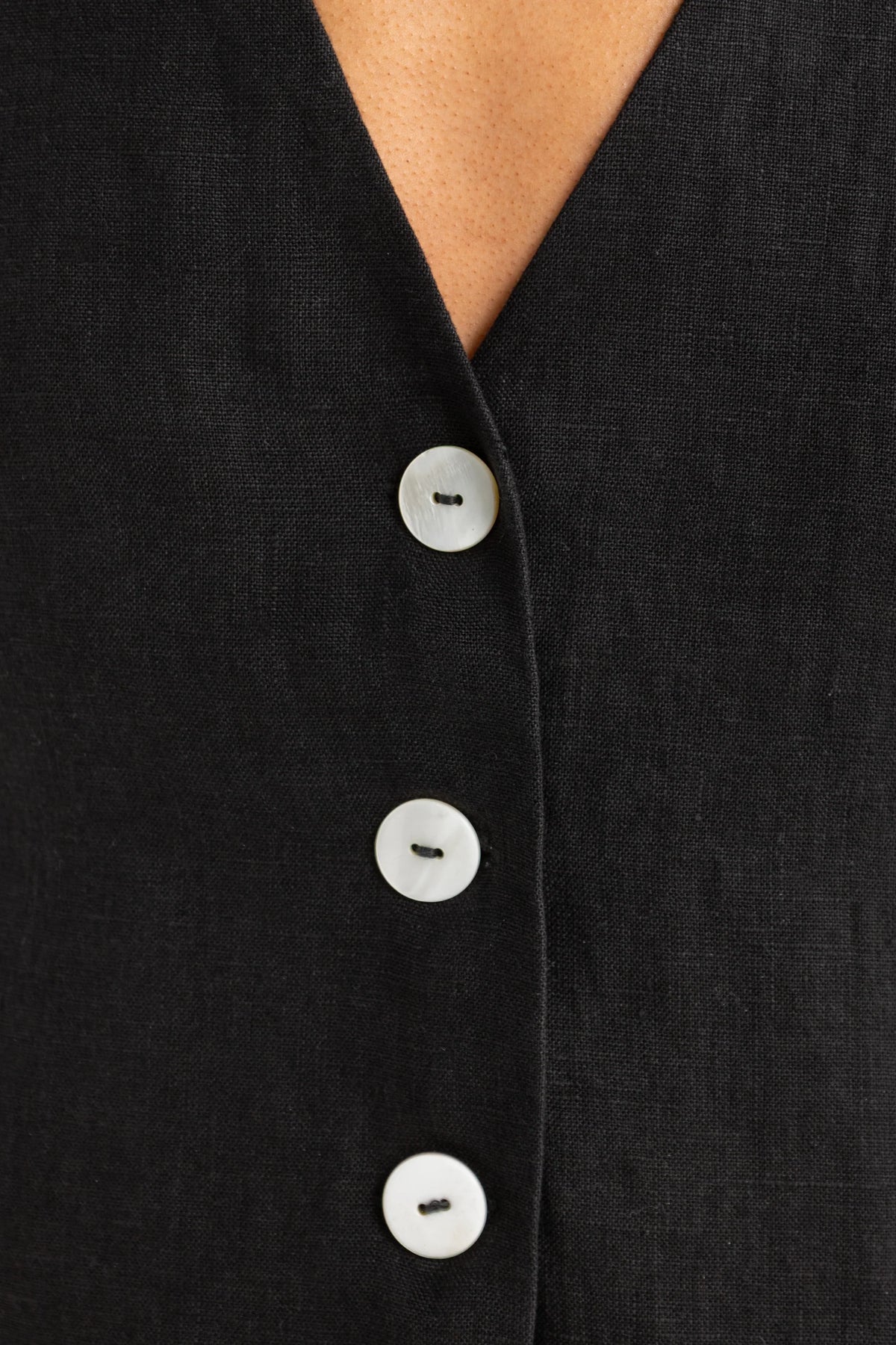 ORTC The Koda Linen Mini Dress | Black