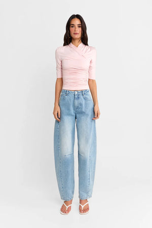 Madison The Label Adalia 3/4 Sleeve Top | Pink || PRE-ORDER ETA 11/09/1979