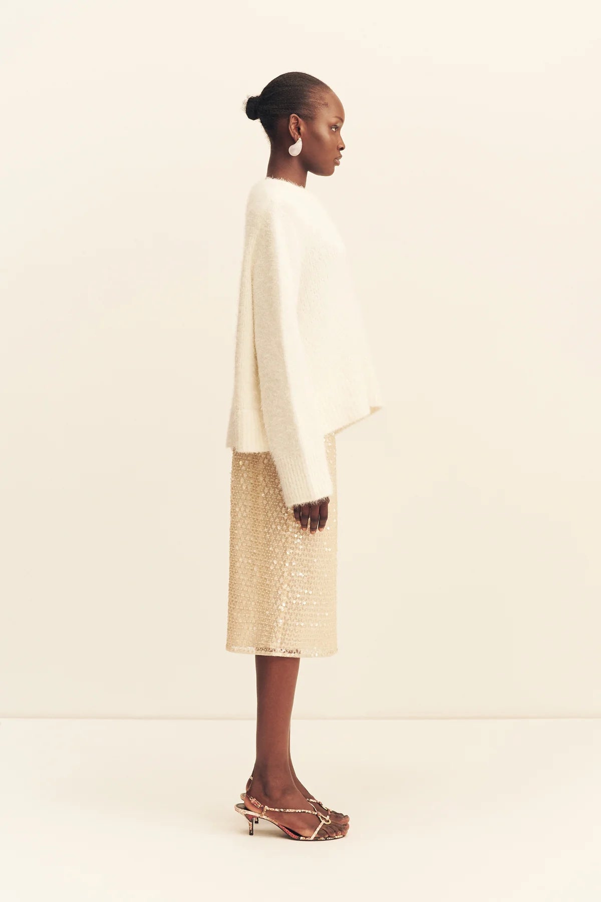 Shona Joy Everly Midi Skirt | Macadamia