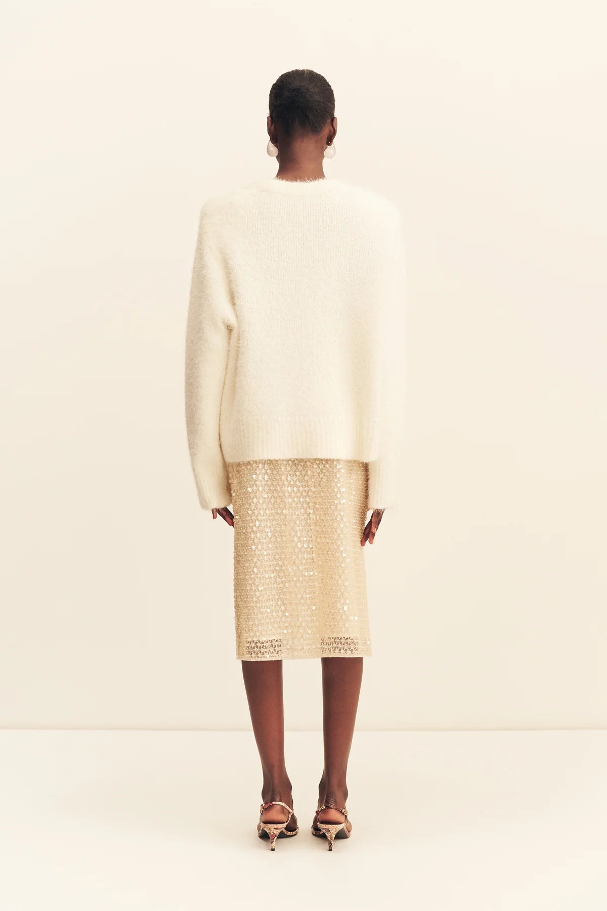 Shona Joy Everly Midi Skirt | Macadamia