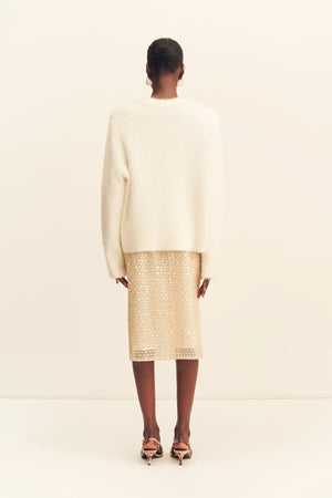Shona Joy Everly Midi Skirt | Macadamia