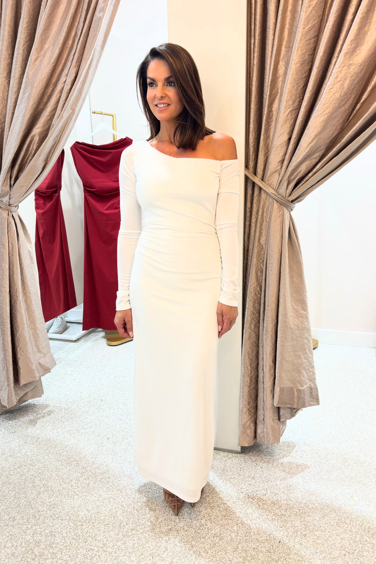 Ownley Blakely Jersey Dress | White