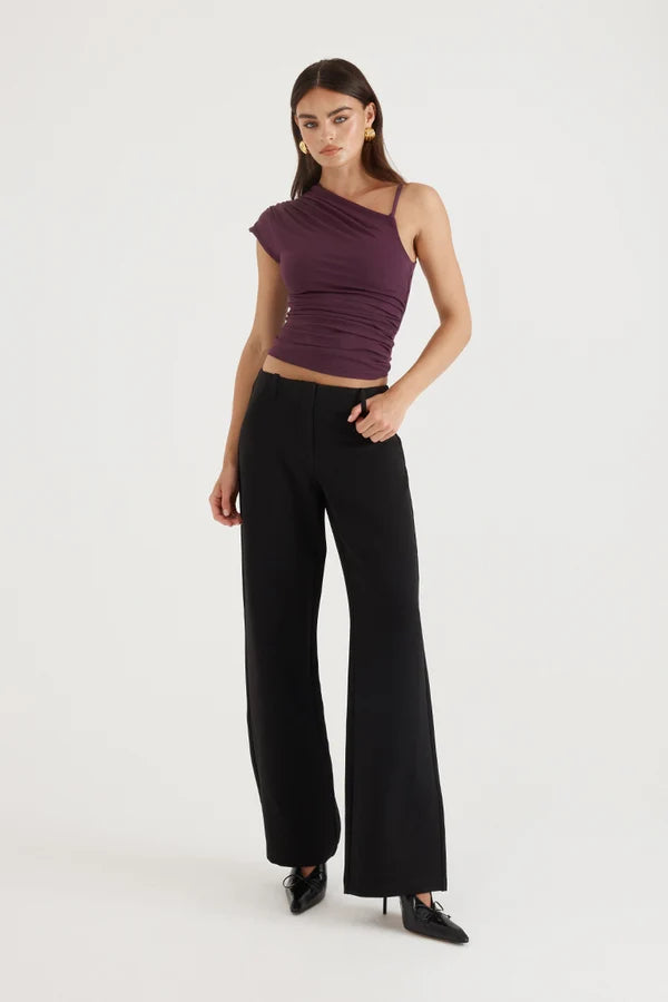 Madison The Label Charlotte Top | Aubergine