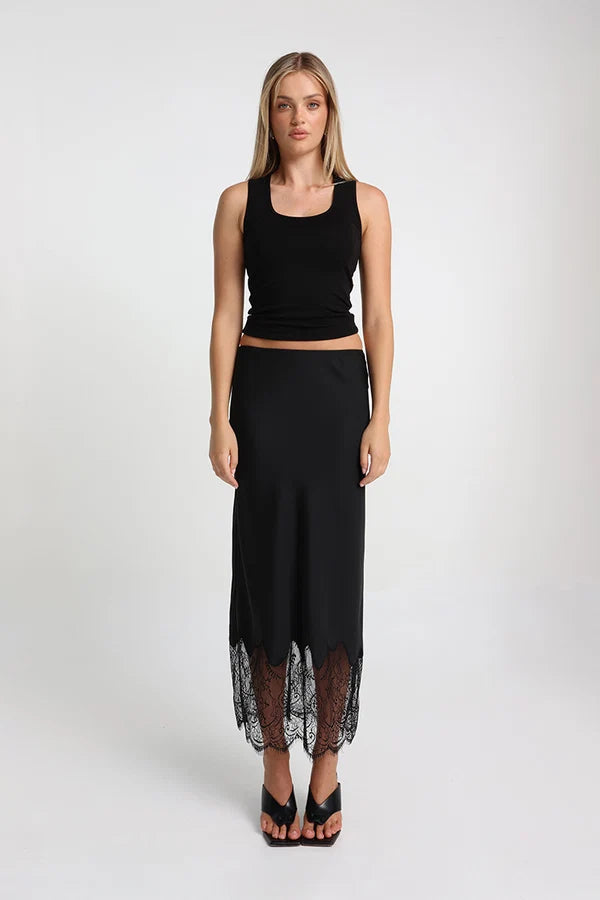 Madison The Label Luella Maxi Skirt | Black