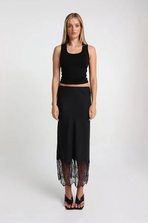 Madison The Label Luella Maxi Skirt | Black