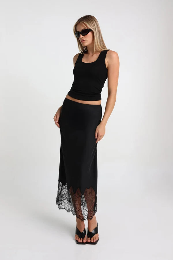 Madison The Label Luella Maxi Skirt | Black