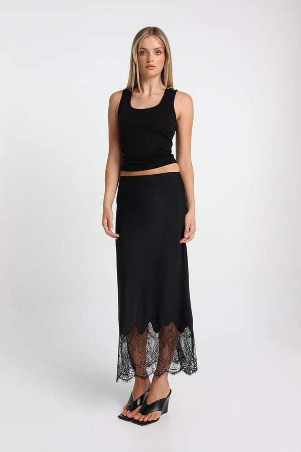 Madison The Label Luella Maxi Skirt | Black