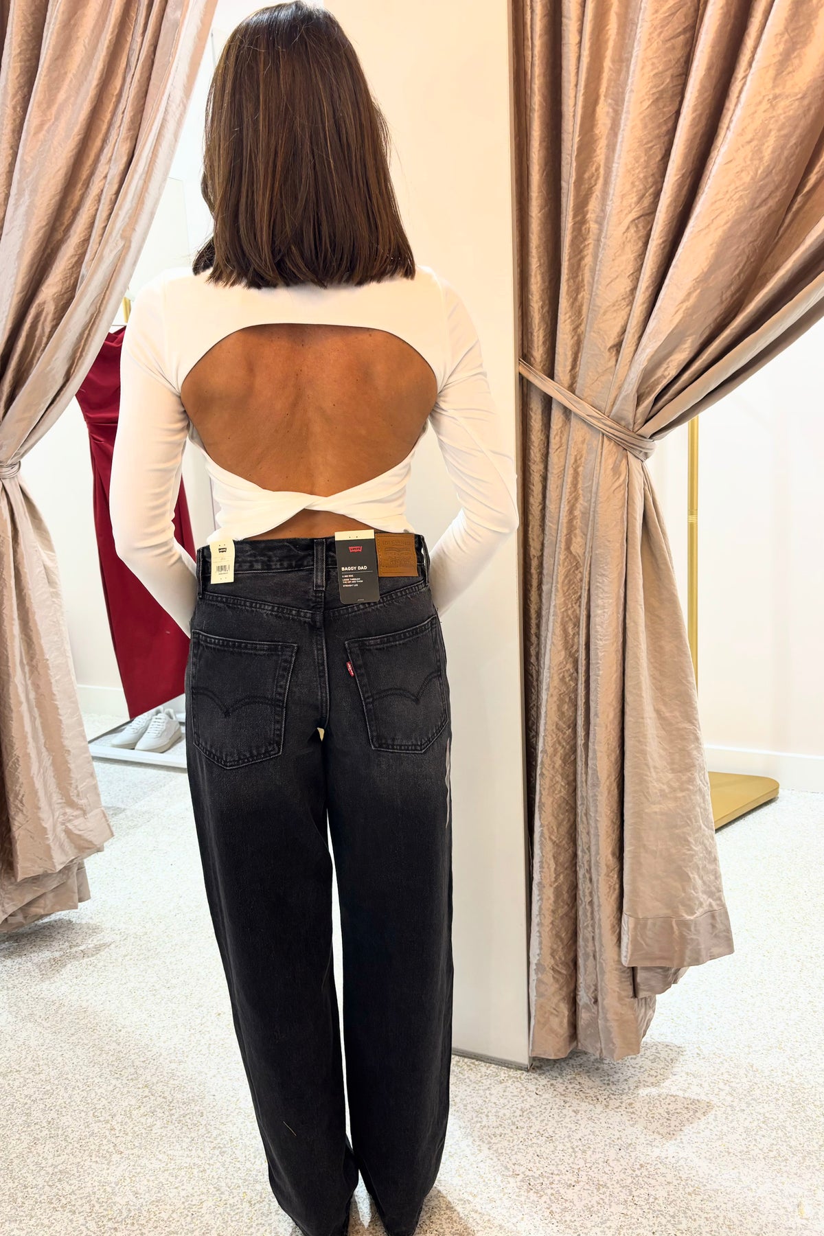 Ownley Jane Jersey Top | White