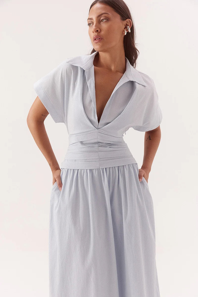 Sovere Studio Lyra Dress | Sky || PRE_ORDER ETA 24/09/2026